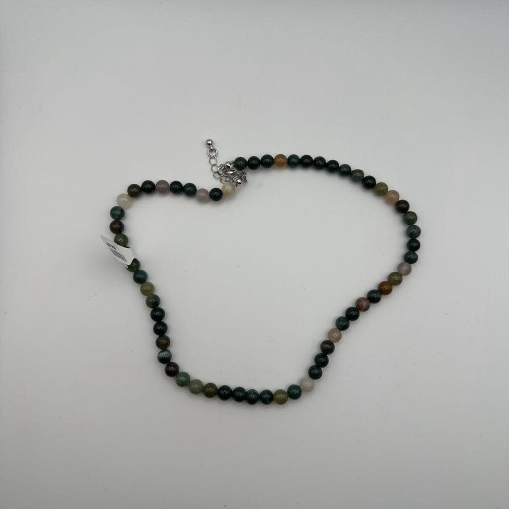 Small Earth Tone Beaded Necklace