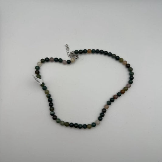 Small Earth Tone Beaded Necklace