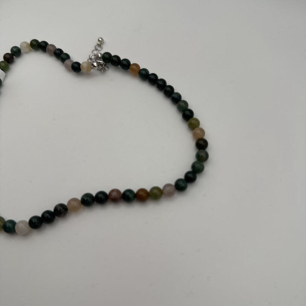 Small Earth Tone Beaded Necklace