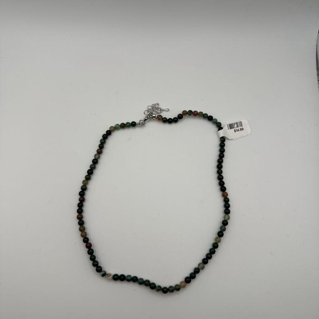 Small Earth Tone Beaded Necklace