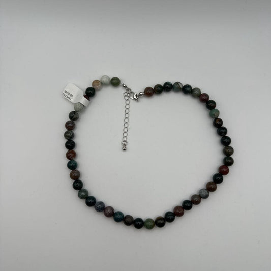 Large Earth Tone Beaded Necklace
