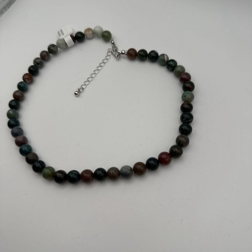 Large Earth Tone Beaded Necklace
