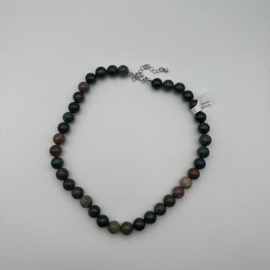 Large Earth Tone Beaded Necklace
