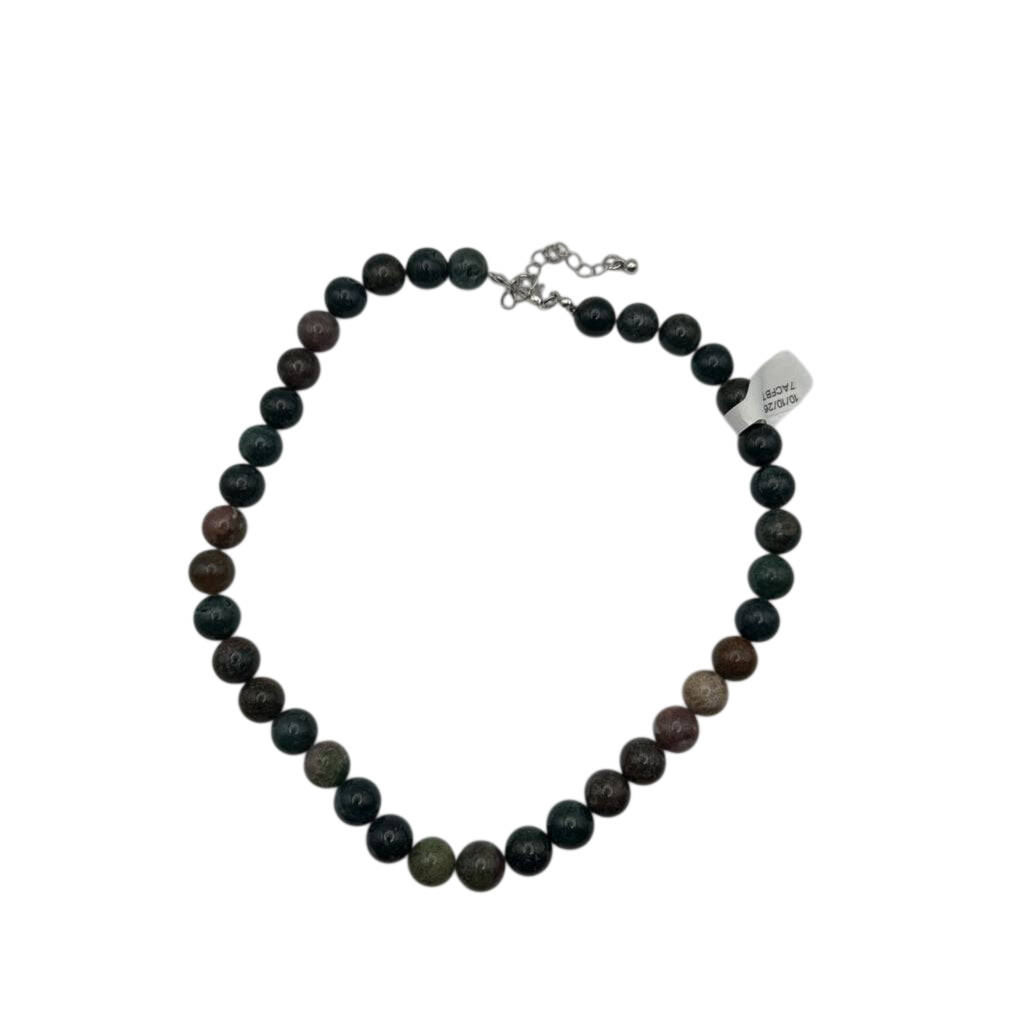 Large Earth Tone Beaded Necklace