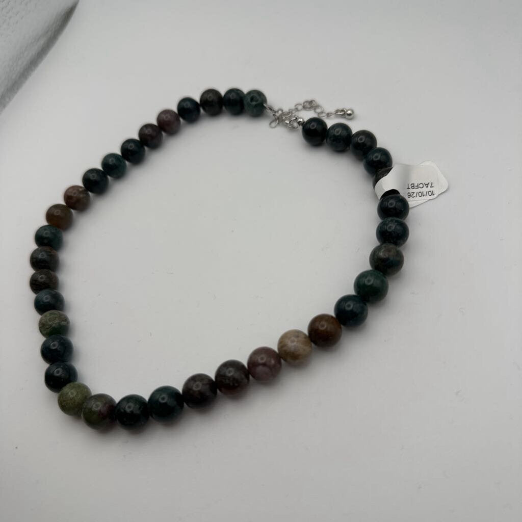 Large Earth Tone Beaded Necklace