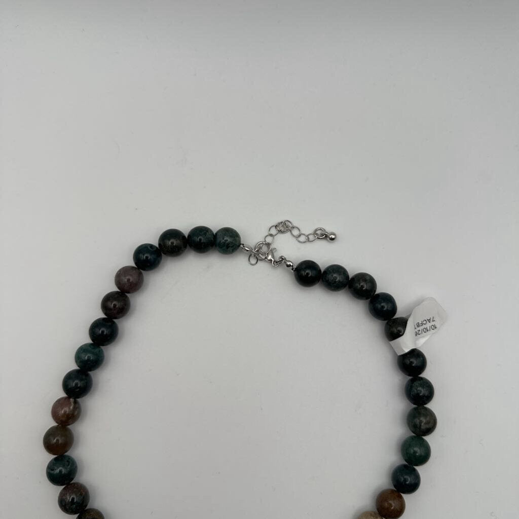 Large Earth Tone Beaded Necklace