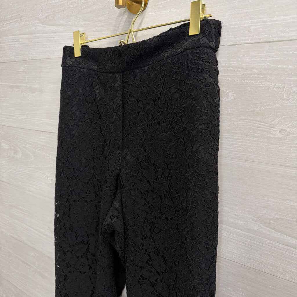 J. Crew Black Lace Pants Size 14