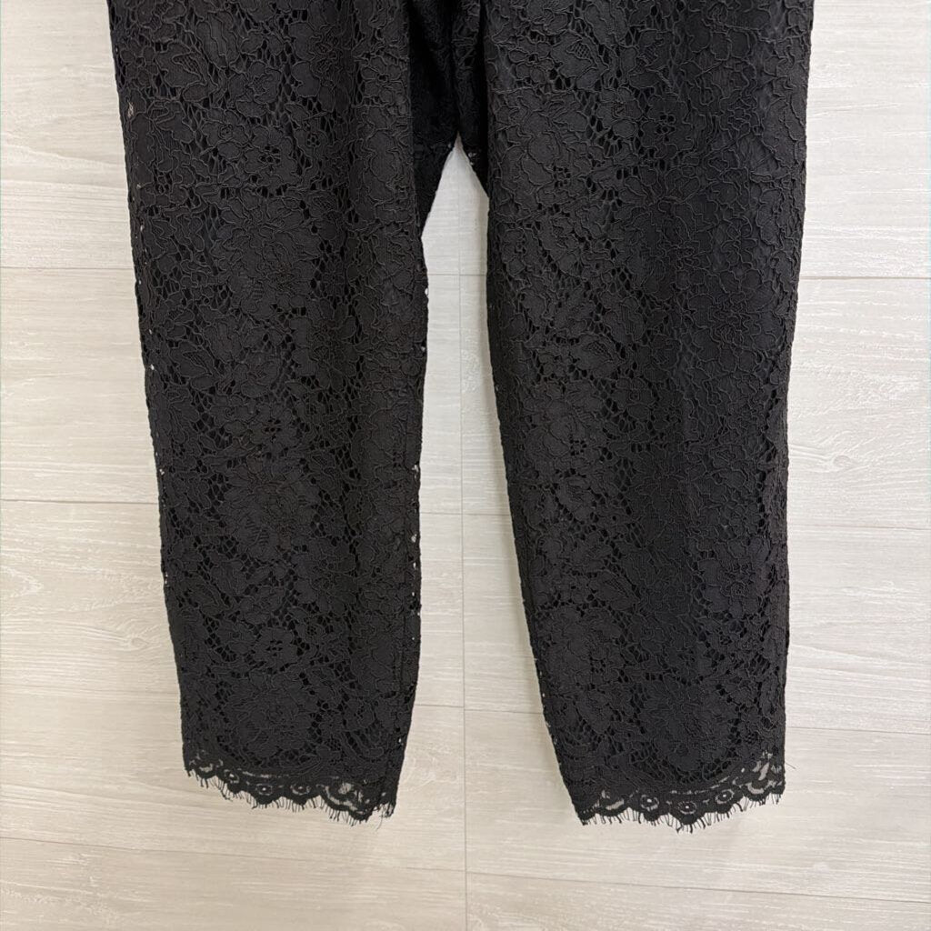 J. Crew Black Lace Pants Size 14