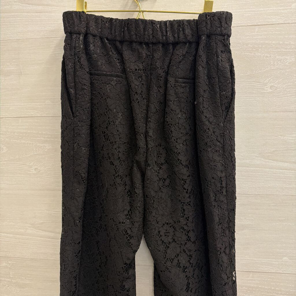 J. Crew Black Lace Pants Size 14