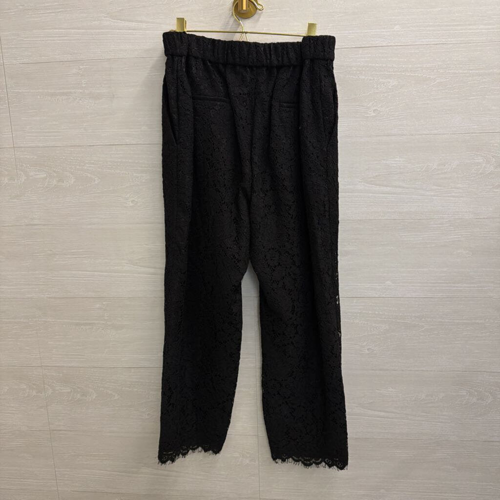 J. Crew Black Lace Pants Size 14
