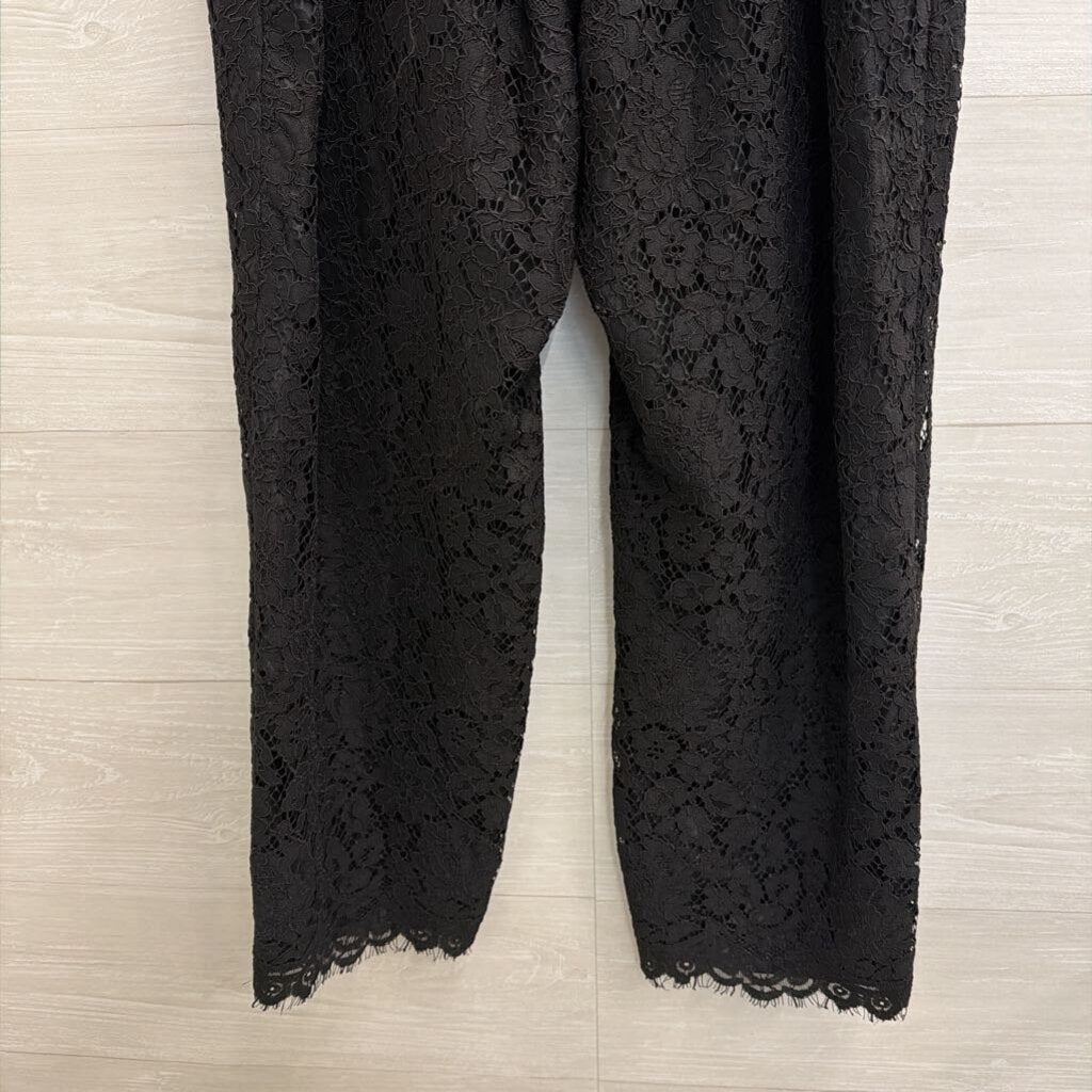 J. Crew Black Lace Pants Size 14
