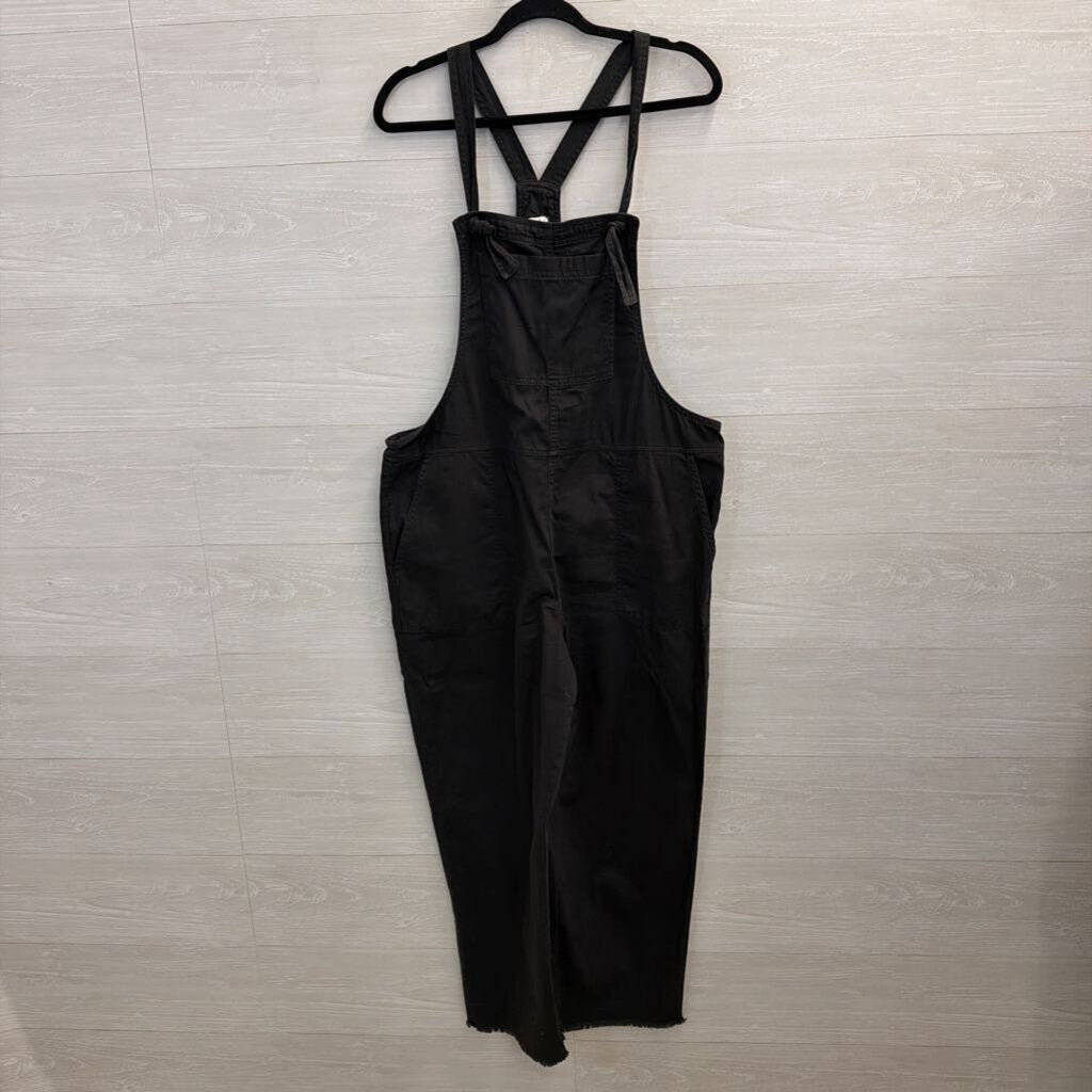 Aerie Black Overalls Wide Leg Large