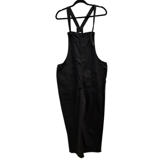 Aerie Black Overalls Wide Leg Large