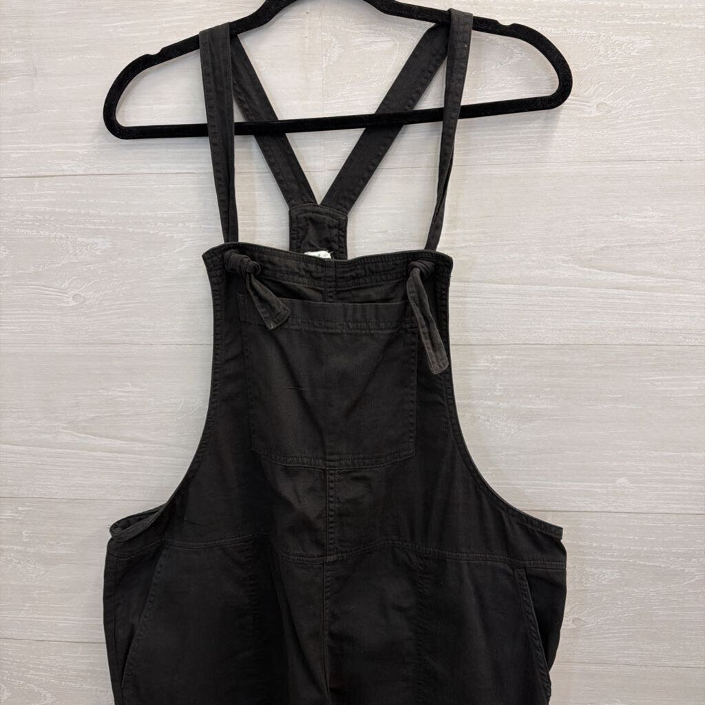 Aerie Black Overalls Wide Leg Large