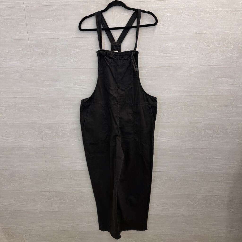 Aerie Black Overalls Wide Leg Large