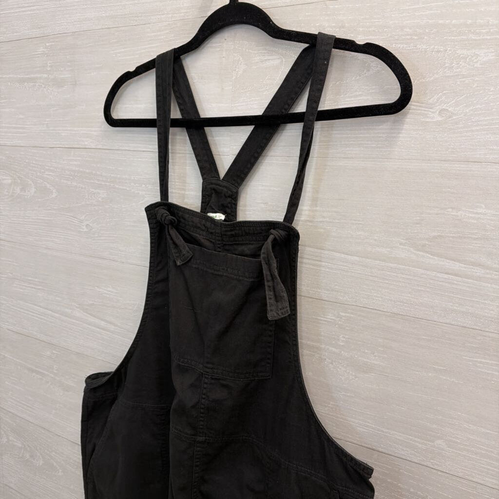 Aerie Black Overalls Wide Leg Large