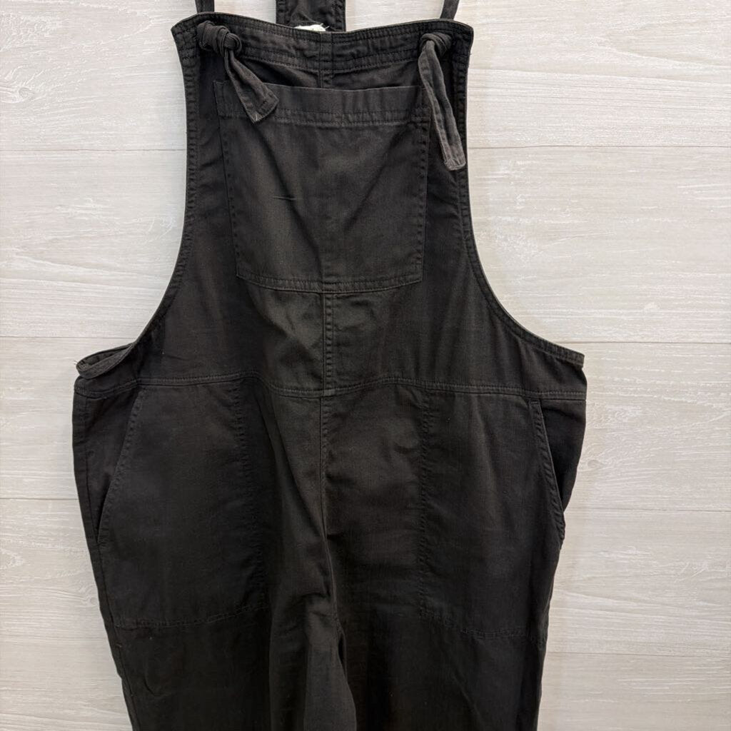 Aerie Black Overalls Wide Leg Large