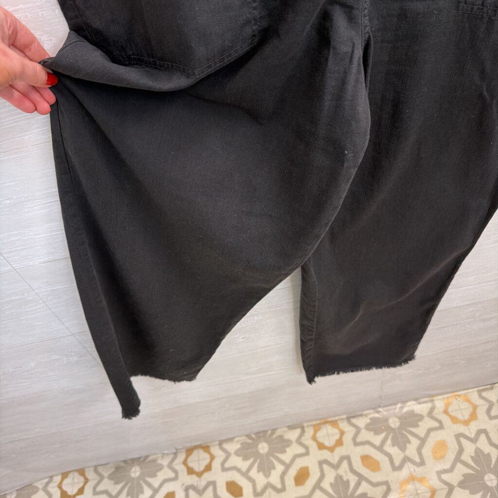 Aerie Black Overalls Wide Leg Large