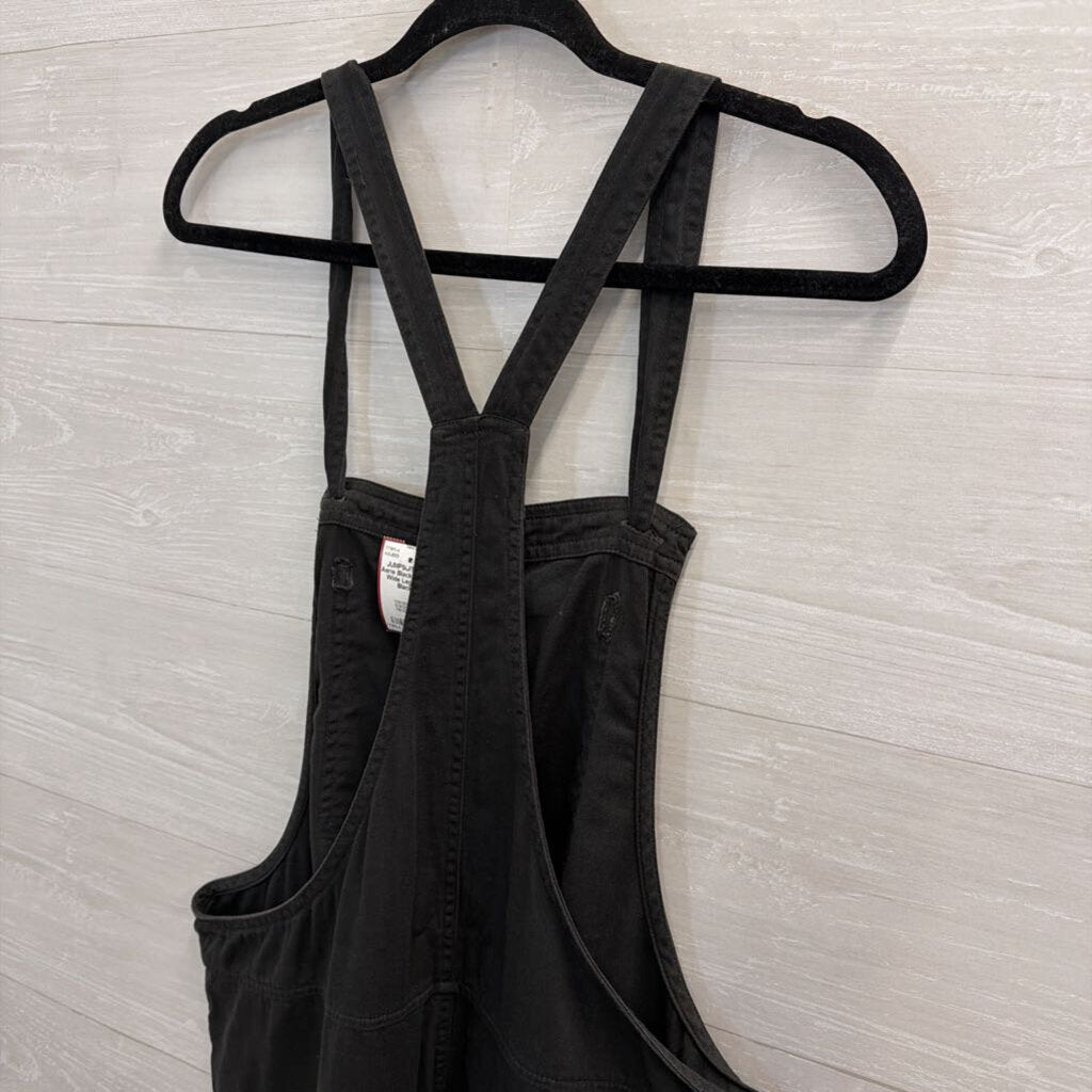 Aerie Black Overalls Wide Leg Large