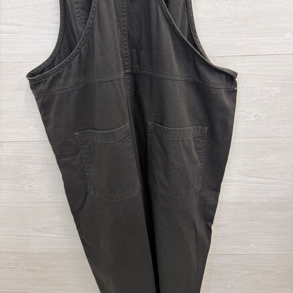Aerie Black Overalls Wide Leg Large