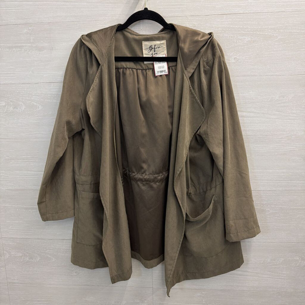 Olive Green Light Weight Jacket Large