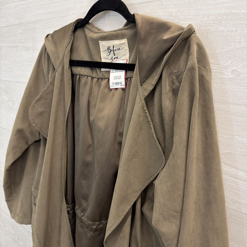 Olive Green Light Weight Jacket Large