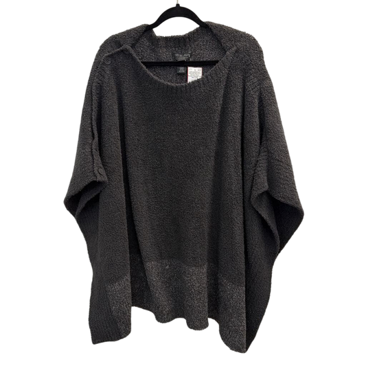 Barefoot Dreams Grey Poncho Sweater O/S