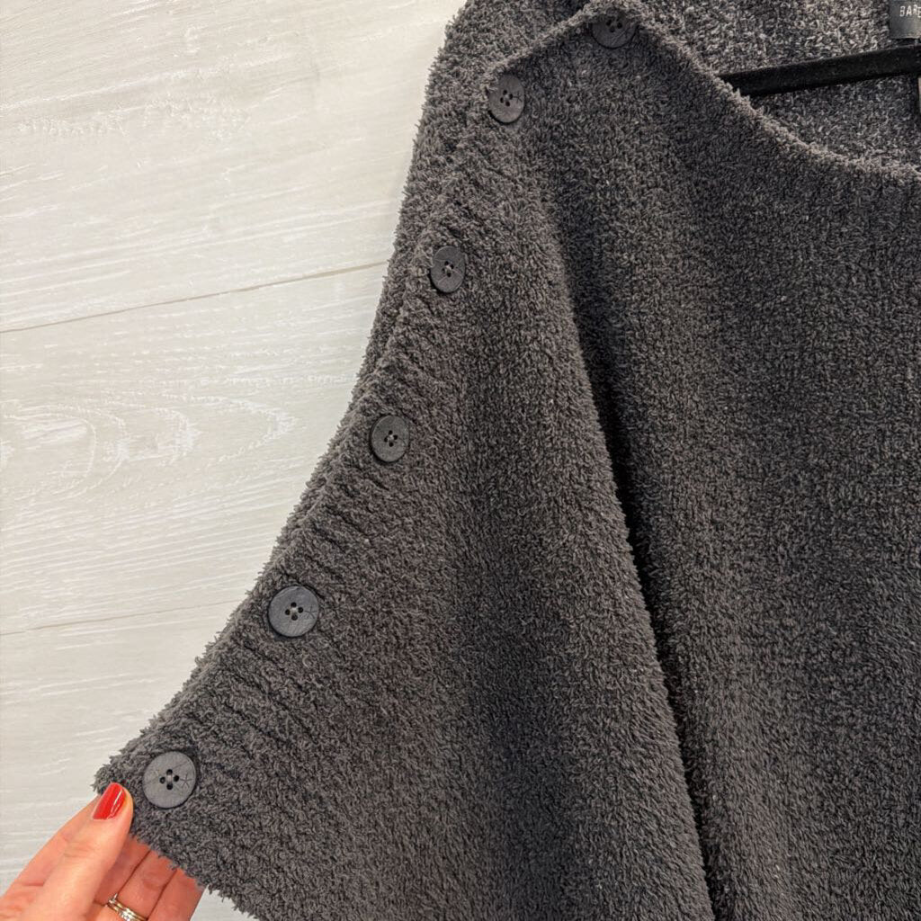 Barefoot Dreams Grey Poncho Sweater O/S