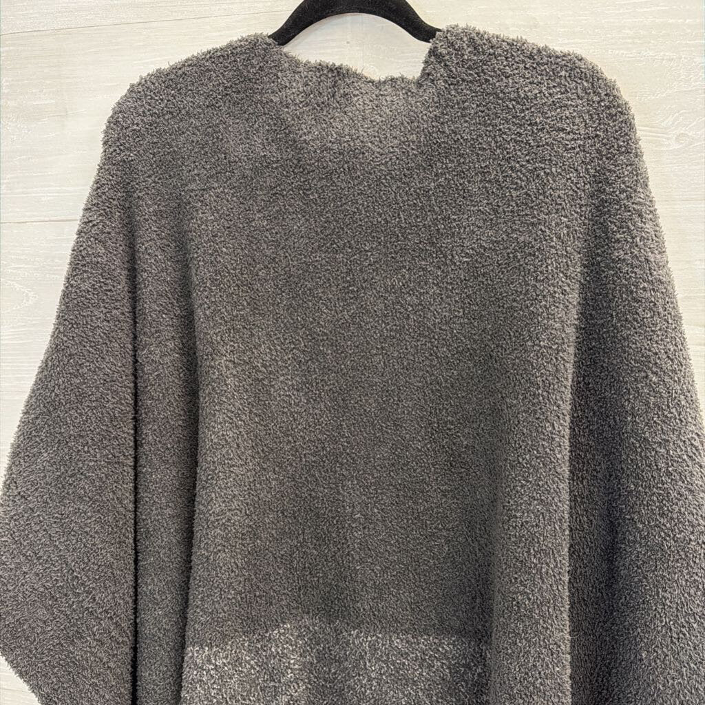 Barefoot Dreams Grey Poncho Sweater O/S