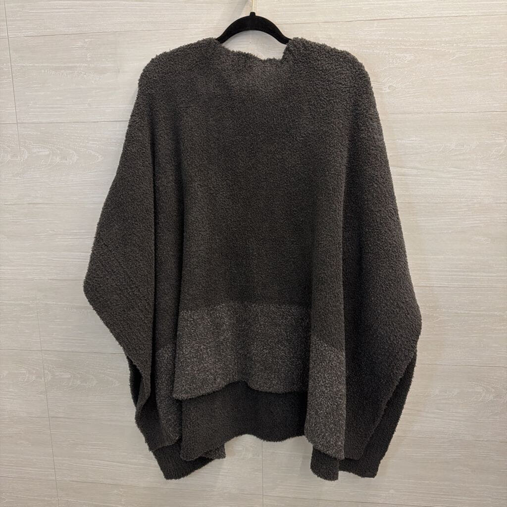 Barefoot Dreams Grey Poncho Sweater O/S