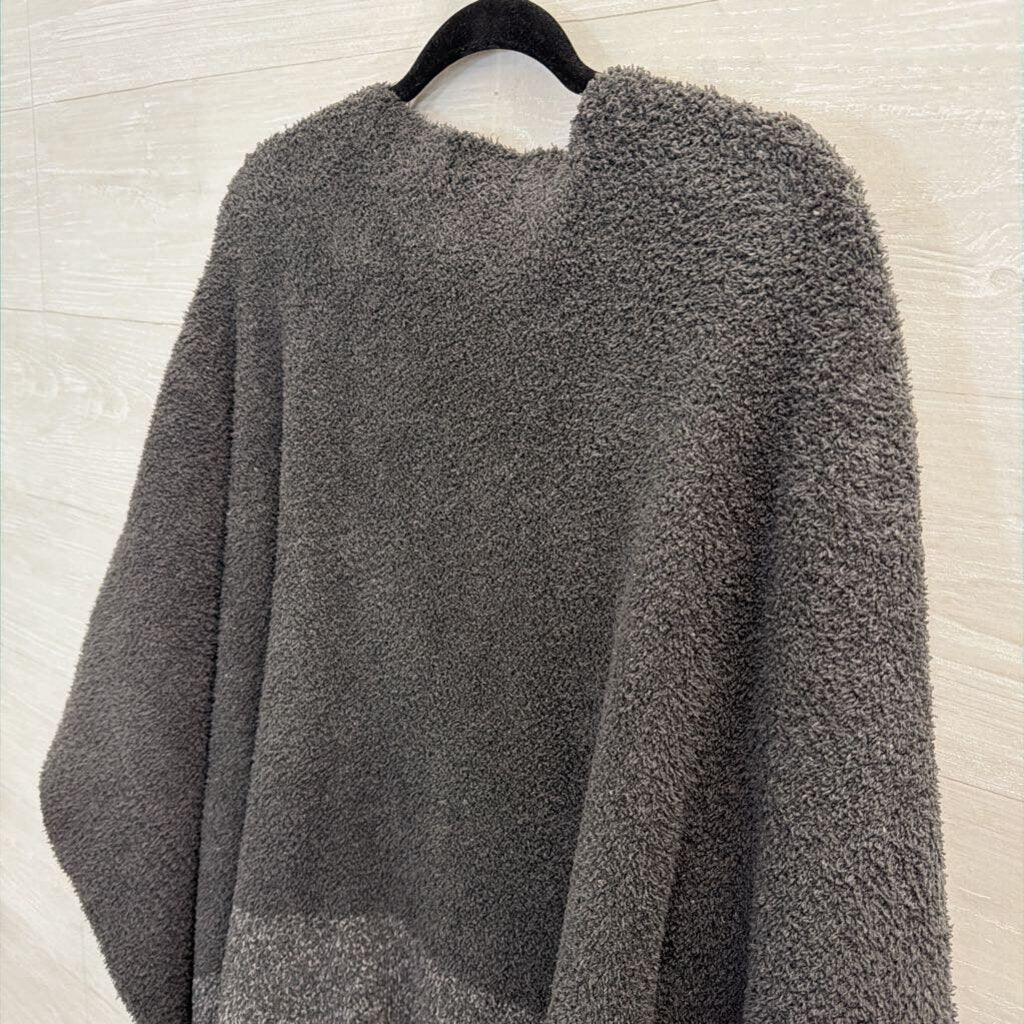 Barefoot Dreams Grey Poncho Sweater O/S