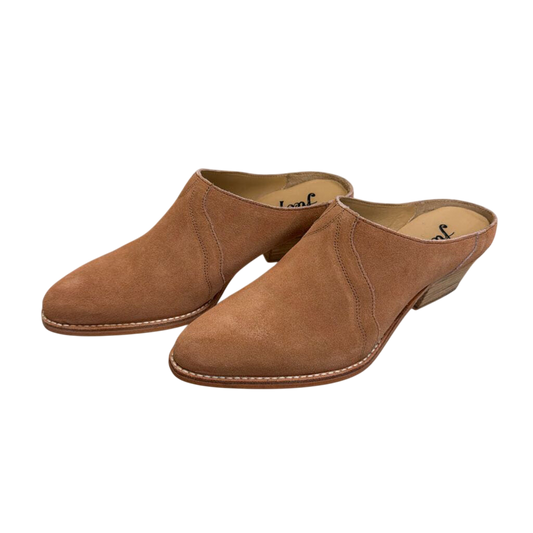 Free People Camel Suede New Frontier Western Mule 38