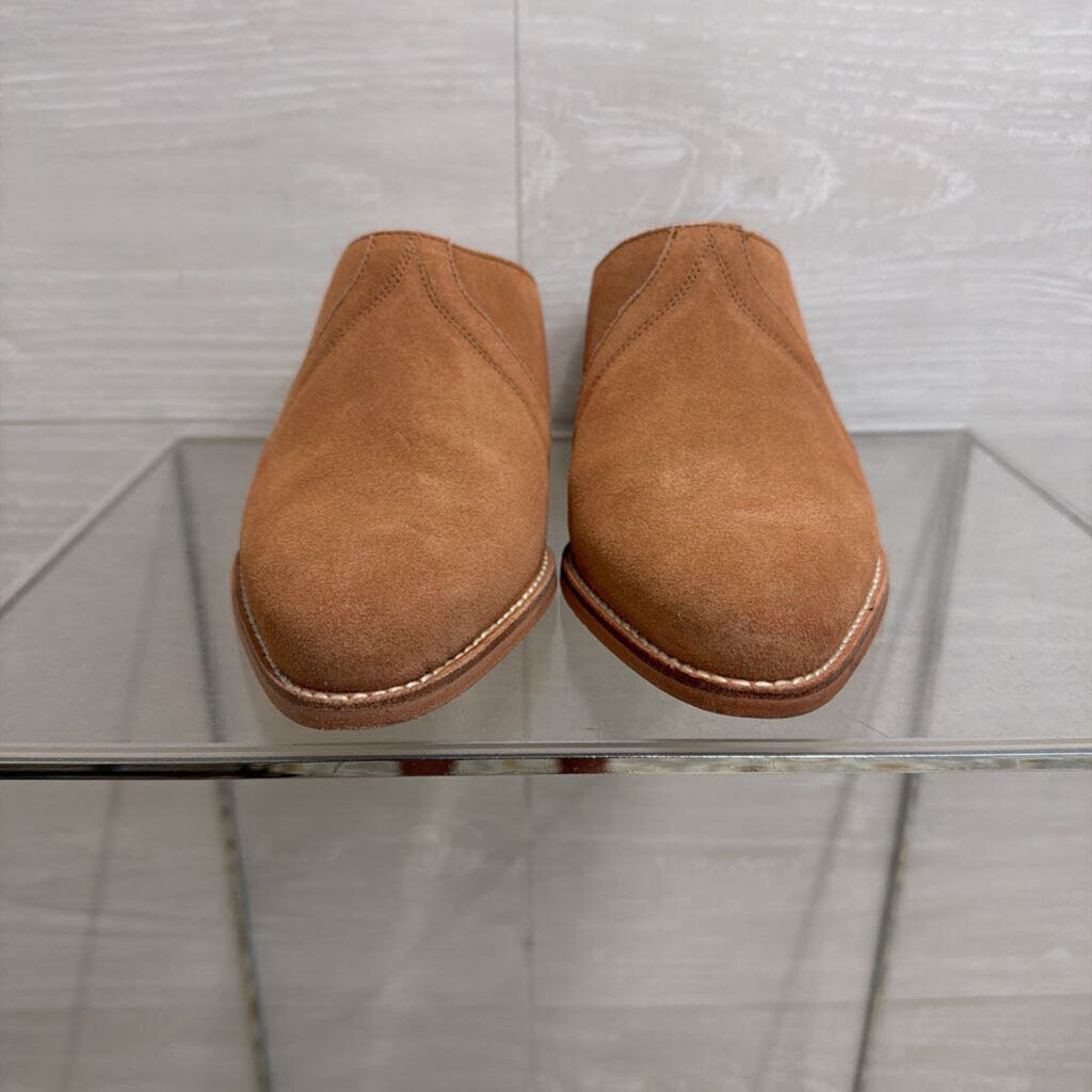 Free People Camel Suede New Frontier Western Mule 38