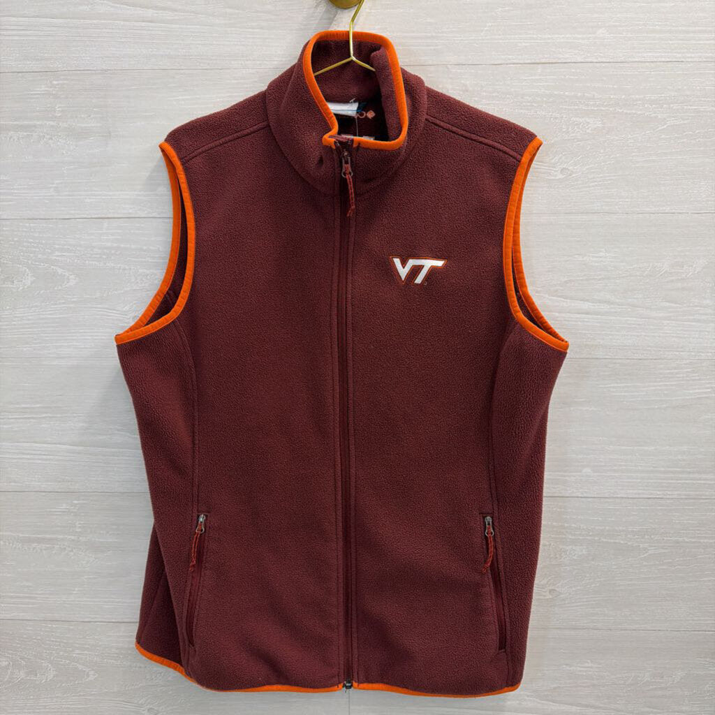 Columbia Virginia Tech Hokies Fleece Vest Extra Large
