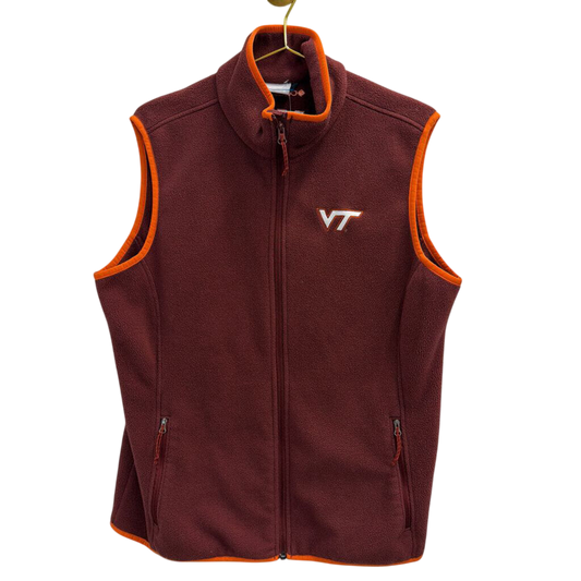 Columbia Virginia Tech Hokies Fleece Vest Extra Large