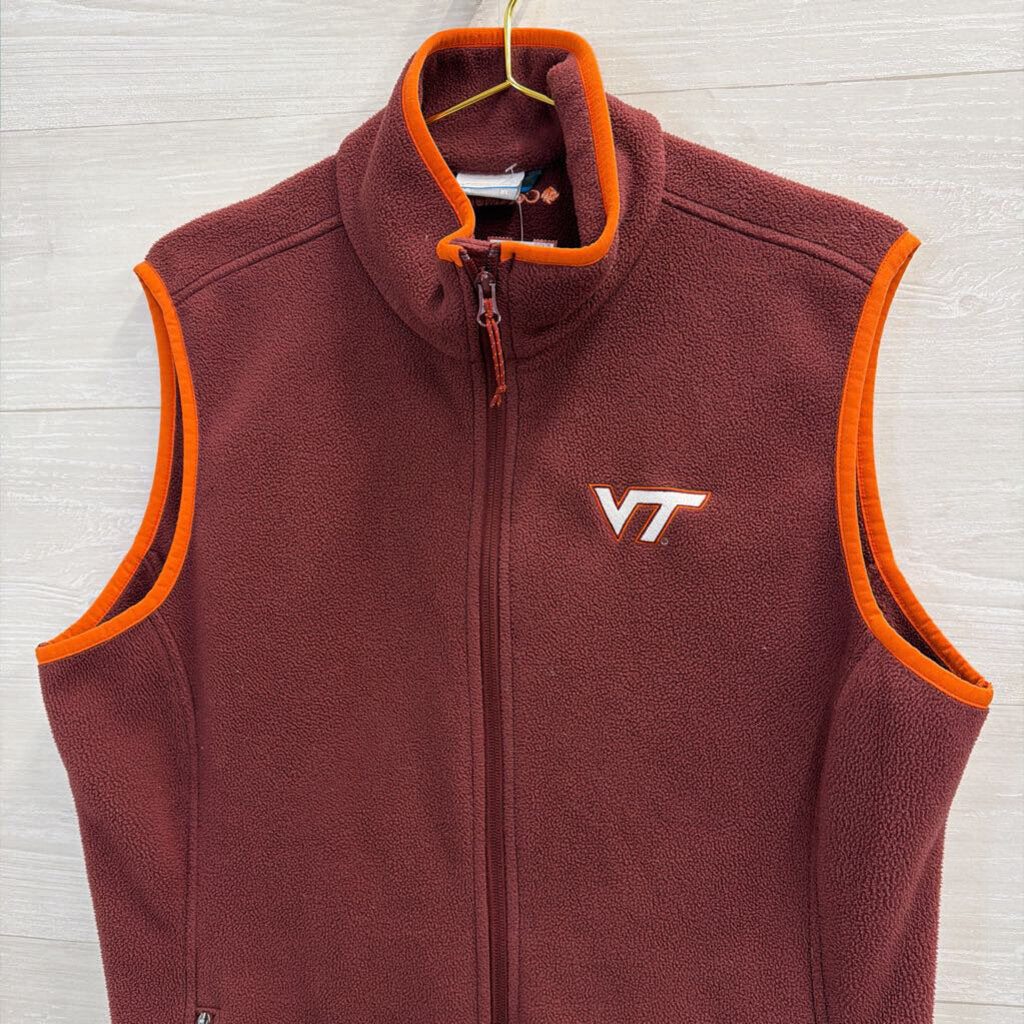 Columbia Virginia Tech Hokies Fleece Vest Extra Large