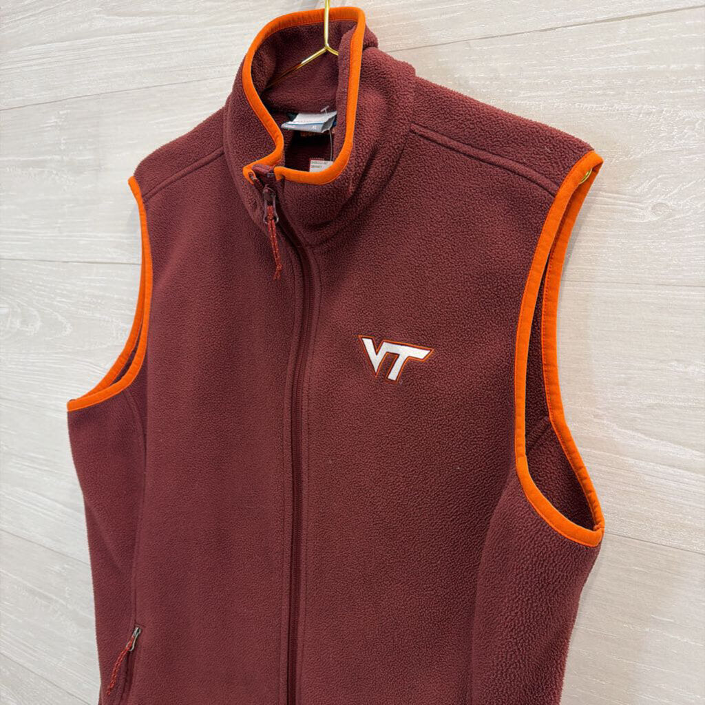 Columbia Virginia Tech Hokies Fleece Vest Extra Large