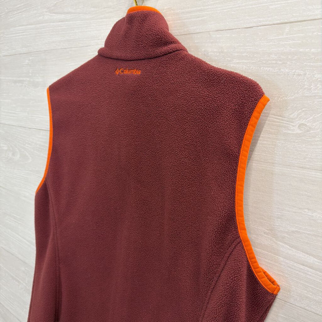 Columbia Virginia Tech Hokies Fleece Vest Extra Large