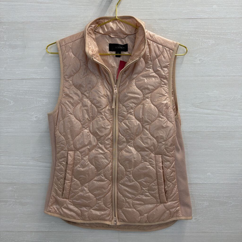 J. Crew Blush Puffer Vest Small