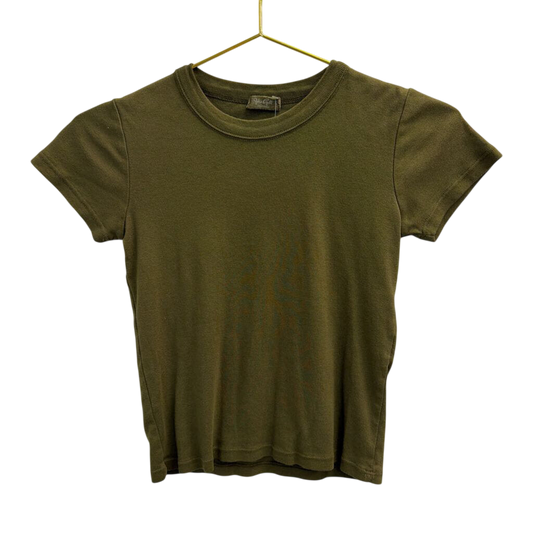 John Galt Olive Green Crop Top Extra Small