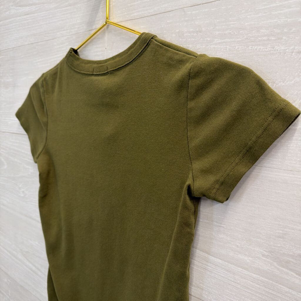 John Galt Olive Green Crop Top Extra Small