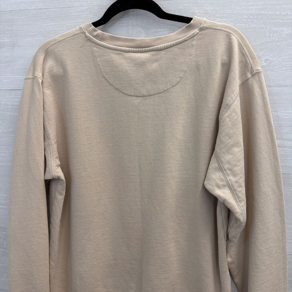 Vintage Savannah Crewneck Beige Sweatshirt Large