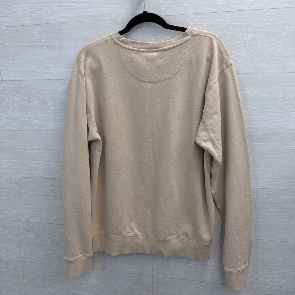 Vintage Savannah Crewneck Beige Sweatshirt Large