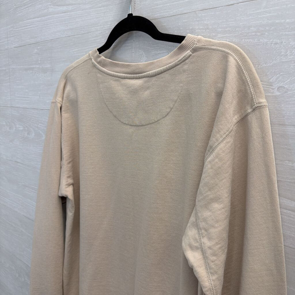 Vintage Savannah Crewneck Beige Sweatshirt Large