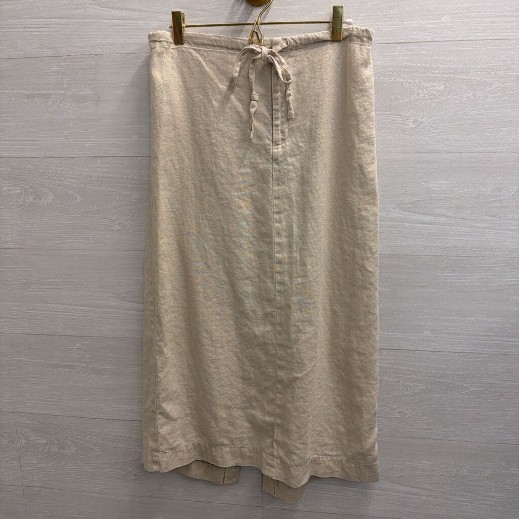 Gap 100% Linen Maxi Drawstring Skirt 4