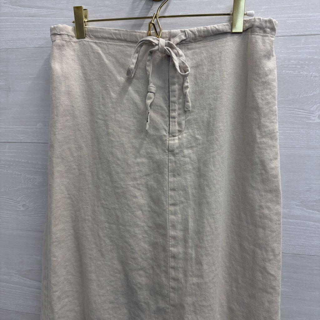 Gap 100% Linen Maxi Drawstring Skirt 4
