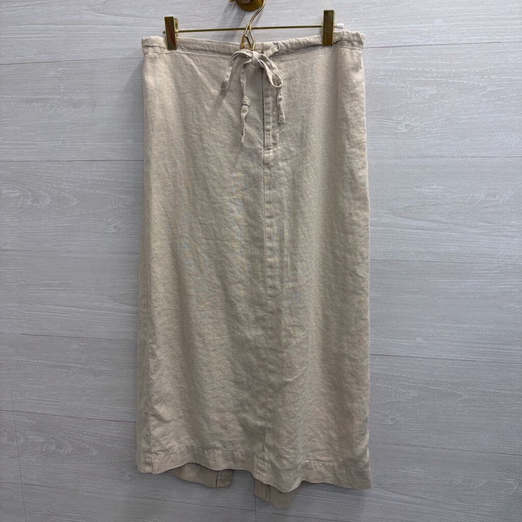 Gap 100% Linen Maxi Drawstring Skirt 4