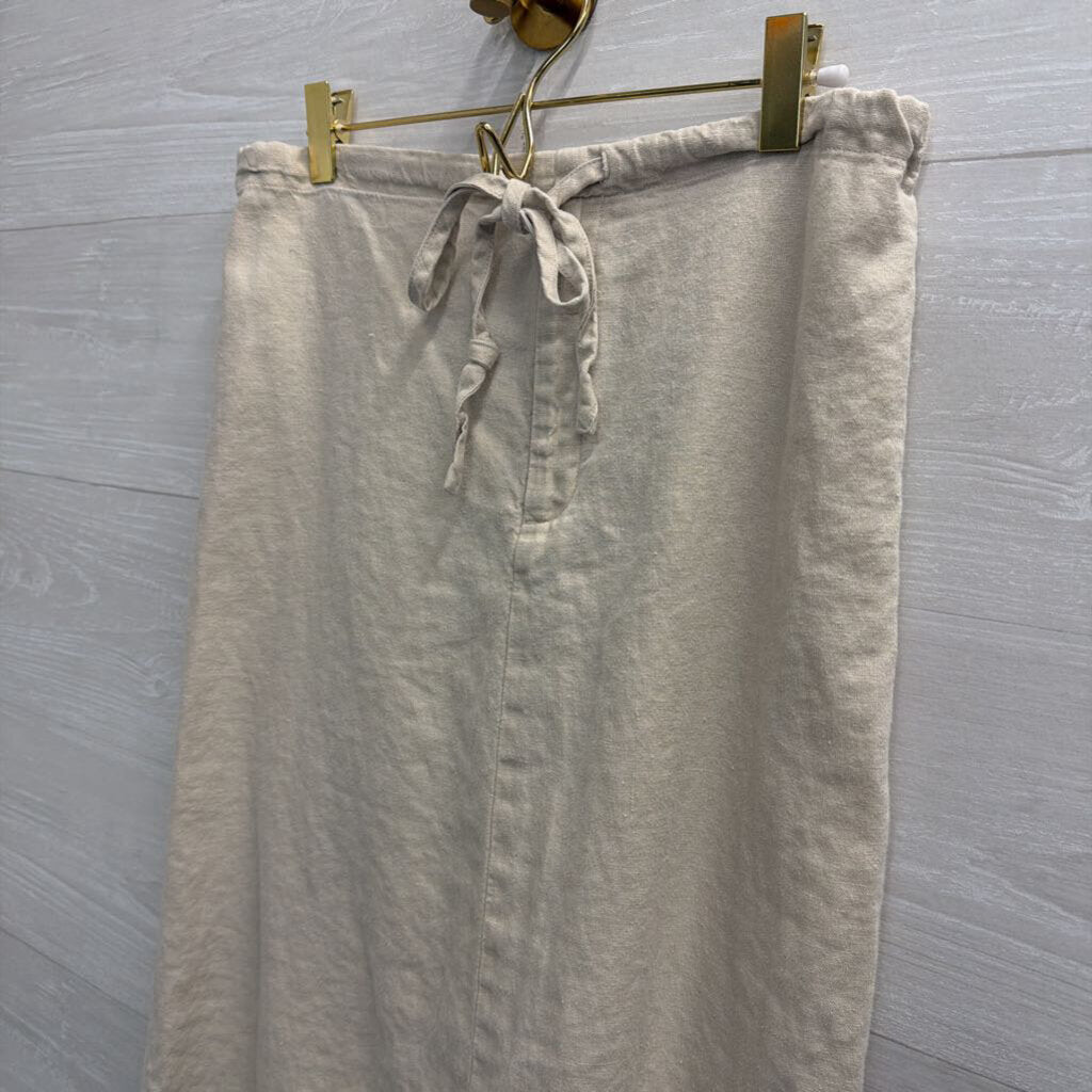 Gap 100% Linen Maxi Drawstring Skirt 4