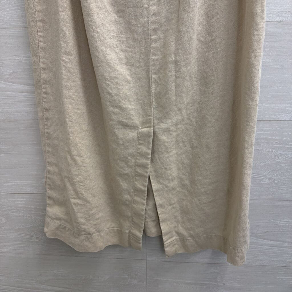 Gap 100% Linen Maxi Drawstring Skirt 4