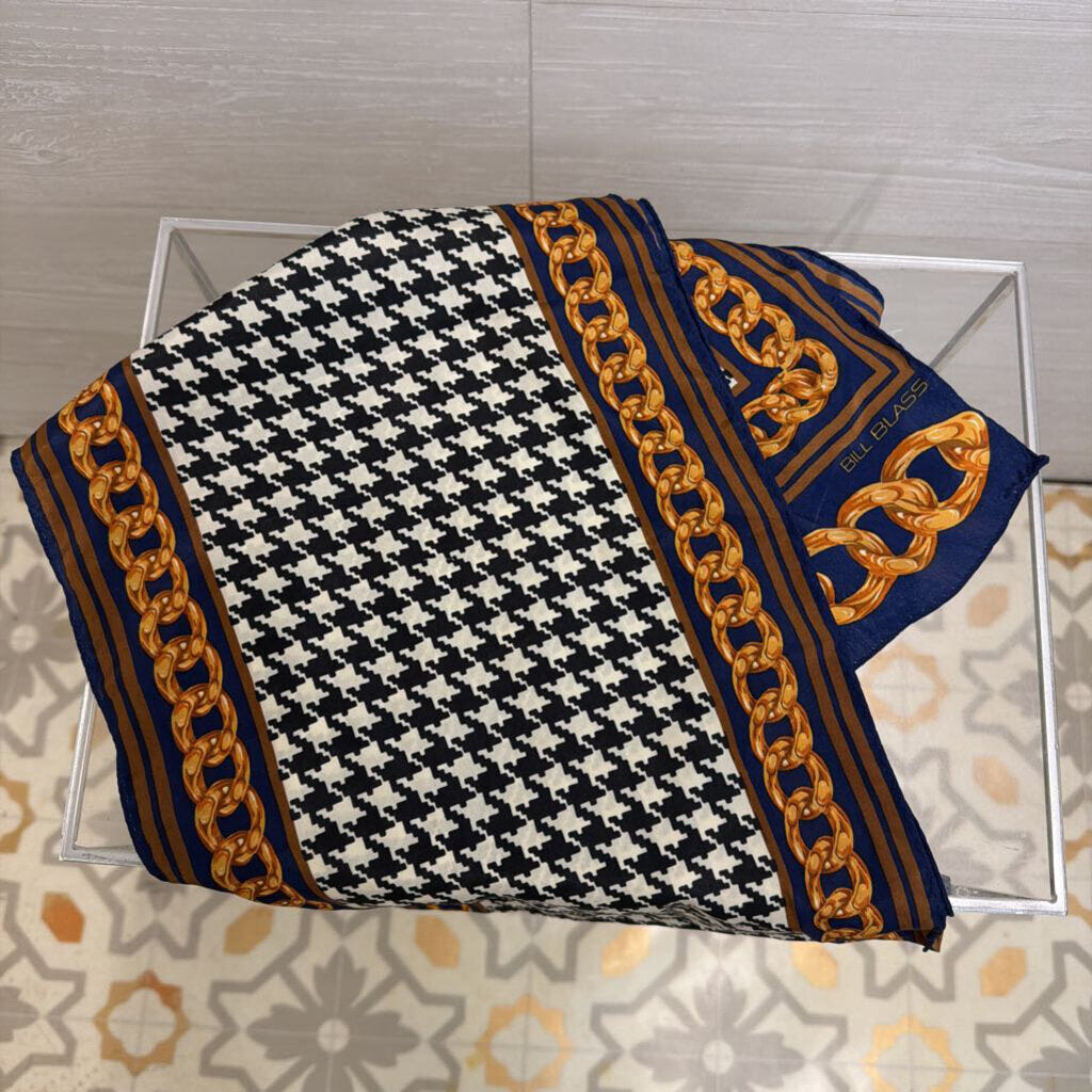 Bill Blass Chain/Herringbone Scarf